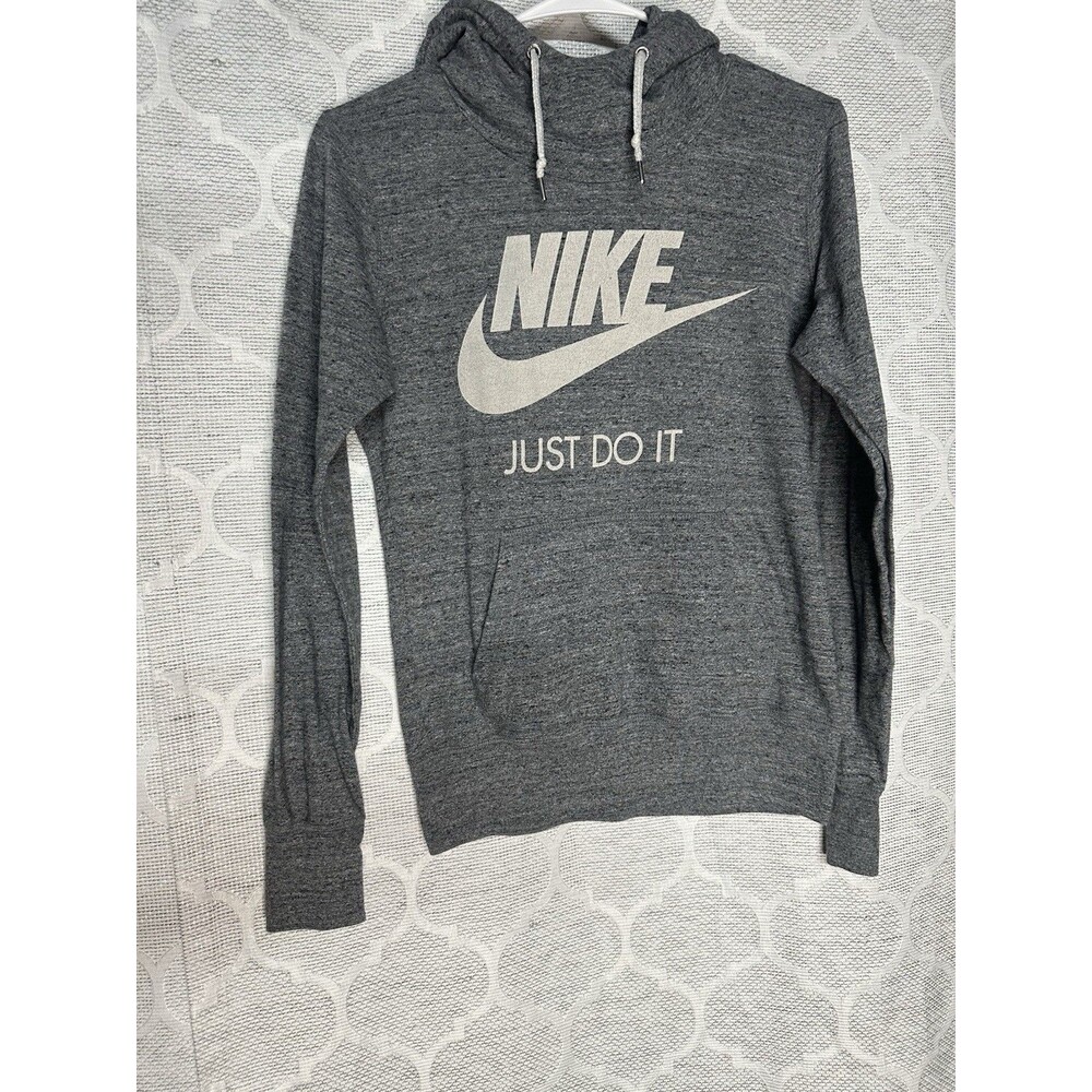 Nike Women's Sportswear Vintage Carbon Heather Sail Hoodie (823701-091) Size S